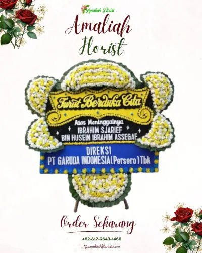 Papan Bunga Duka di Tegal Angus
